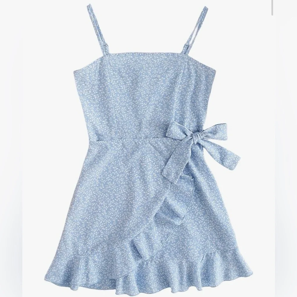 Amazon Girls Light Blue Sun Dress Size 7